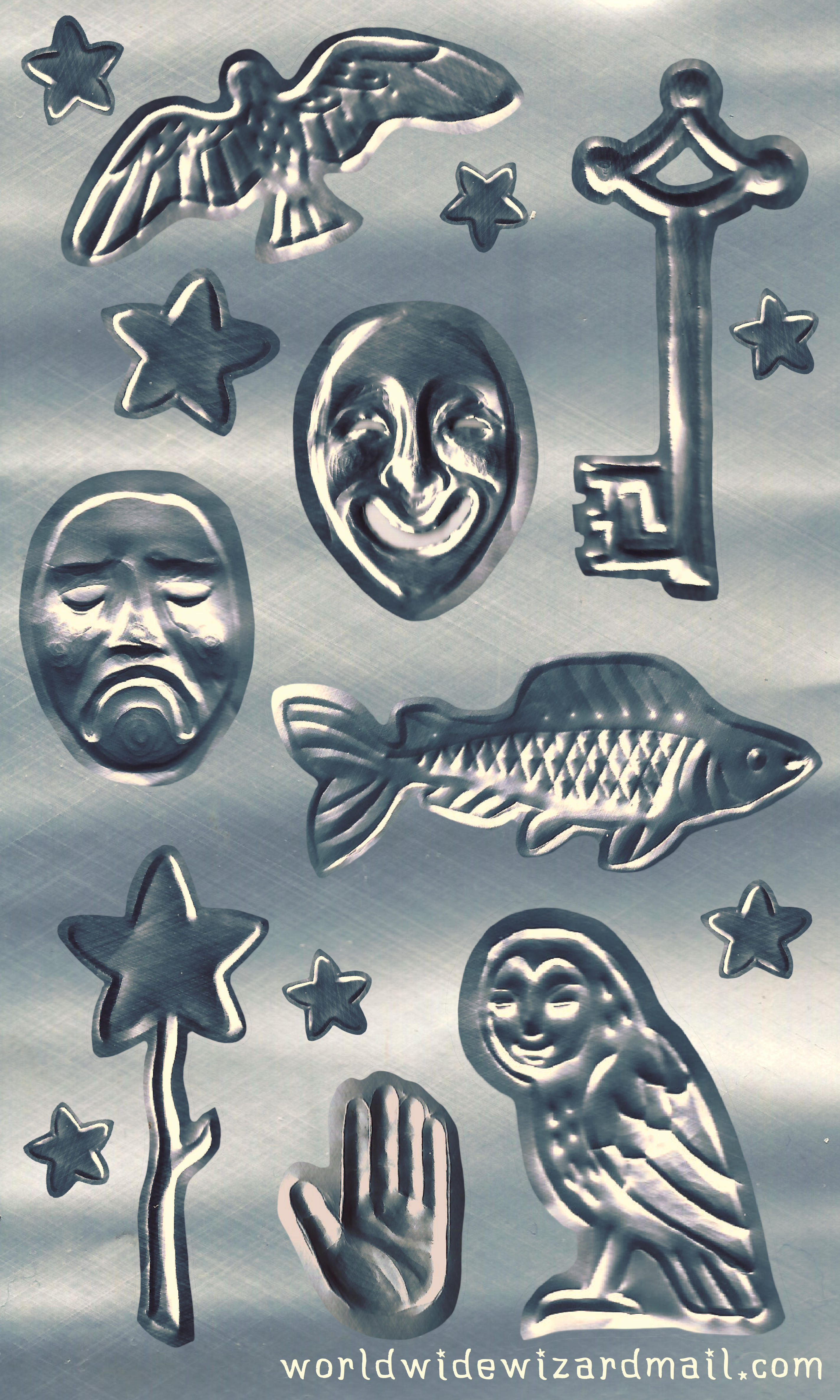 Transparent Metal Sticker Sheet