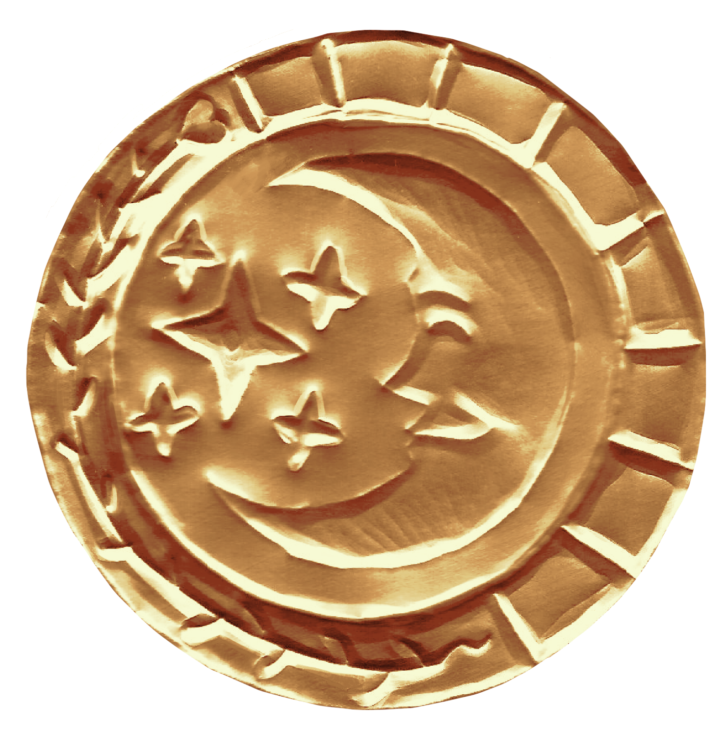 Gold doubloon vinyl sticker